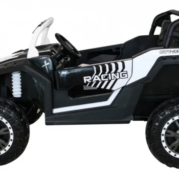 Atv Trkaći Buggy Za 2 Djece Bijeli + 4x4 Pogon + Daljinski Upravljač + Spori Start + Mp3 Led, Bijela 4