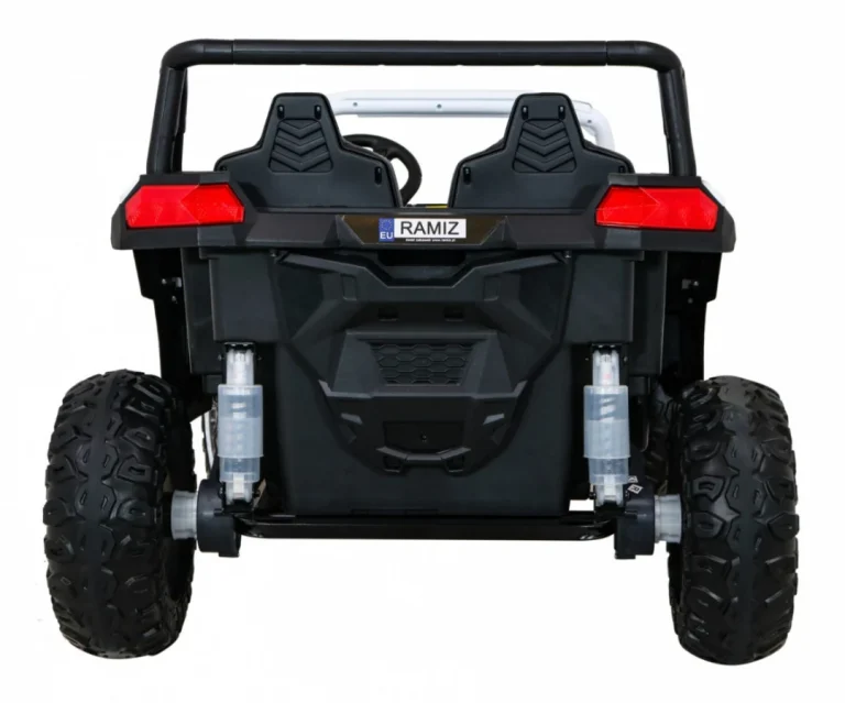 Atv Trkaći Buggy Za 2 Djece Bijeli + 4x4 Pogon + Daljinski Upravljač + Spori Start + Mp3 Led, Bijela 6