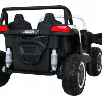 Atv Trkaći Buggy Za 2 Djece Bijeli + 4x4 Pogon + Daljinski Upravljač + Spori Start + Mp3 Led, Bijela 7