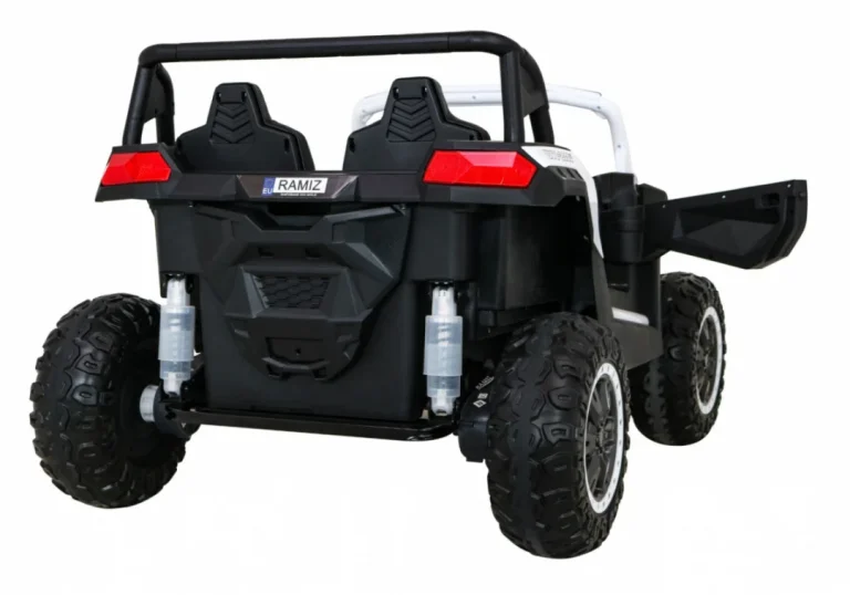 Atv Trkaći Buggy Za 2 Djece Bijeli + 4x4 Pogon + Daljinski Upravljač + Spori Start + Mp3 Led, Bijela 7