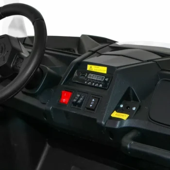 Atv Trkaći Buggy Za 2 Djece Bijeli + 4x4 Pogon + Daljinski Upravljač + Spori Start + Mp3 Led, Bijela 8