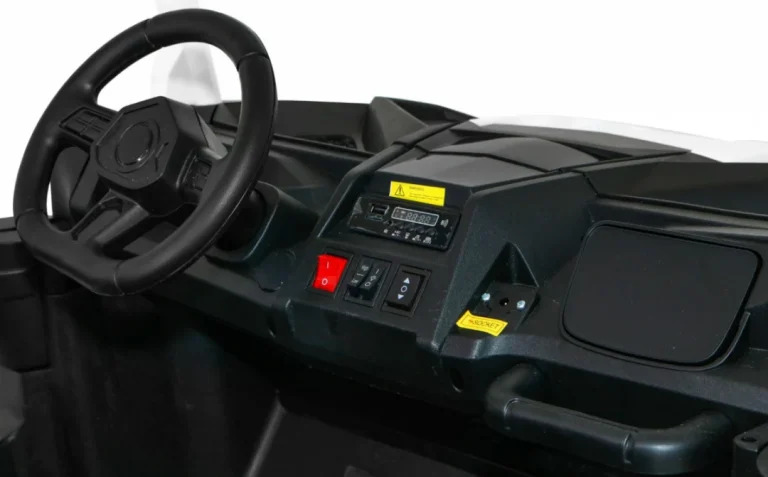 Atv Trkaći Buggy Za 2 Djece Bijeli + 4x4 Pogon + Daljinski Upravljač + Spori Start + Mp3 Led, Bijela 8