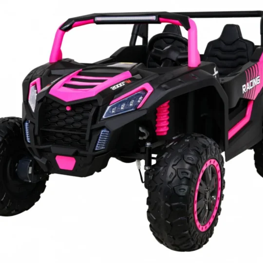 Atv Trkaći Buggy Za 2 Djece Roza + 4x4 Pogon + Daljinski Upravljač + Spori Start + Mp3 Led 1