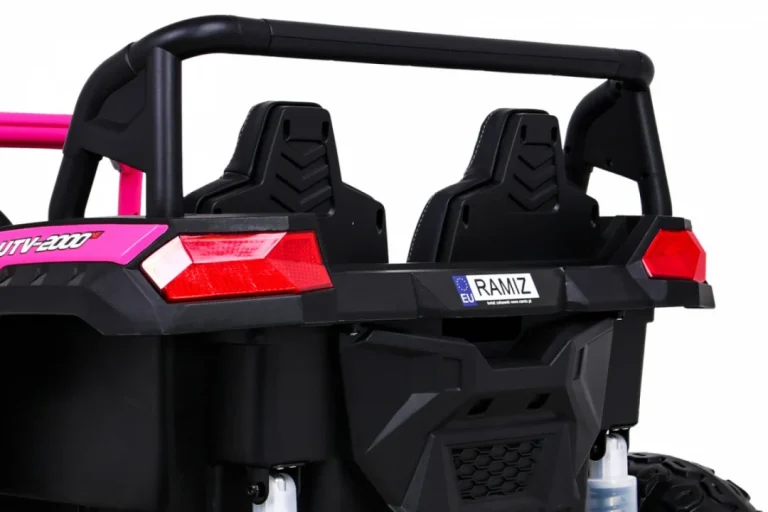 Atv Trkaći Buggy Za 2 Djece Roza + 4x4 Pogon + Daljinski Upravljač + Spori Start + Mp3 Led 14