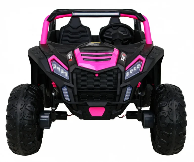 Atv Trkaći Buggy Za 2 Djece Roza + 4x4 Pogon + Daljinski Upravljač + Spori Start + Mp3 Led 3