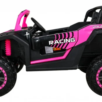 Atv Trkaći Buggy Za 2 Djece Roza + 4x4 Pogon + Daljinski Upravljač + Spori Start + Mp3 Led 4