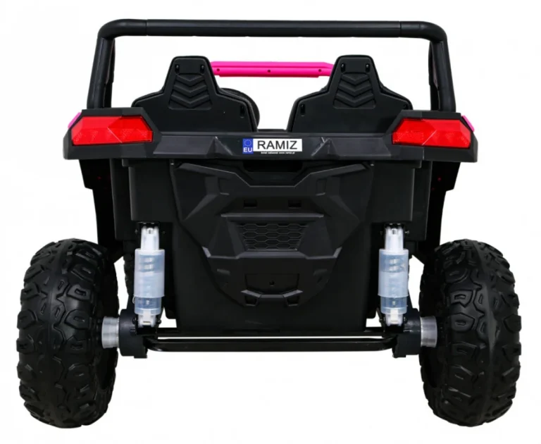 Atv Trkaći Buggy Za 2 Djece Roza + 4x4 Pogon + Daljinski Upravljač + Spori Start + Mp3 Led 6