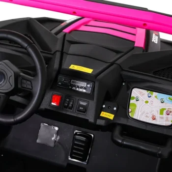 Atv Trkaći Buggy Za 2 Djece Roza + 4x4 Pogon + Daljinski Upravljač + Spori Start + Mp3 Led 8