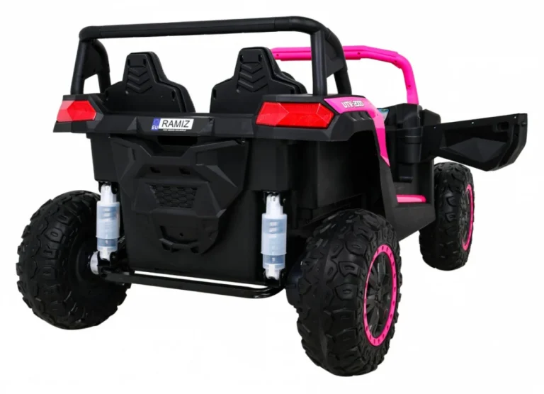 Atv Trkaći Buggy Za 2 Djece Roza + 4x4 Pogon + Daljinski Upravljač + Spori Start + Mp3 Led 9