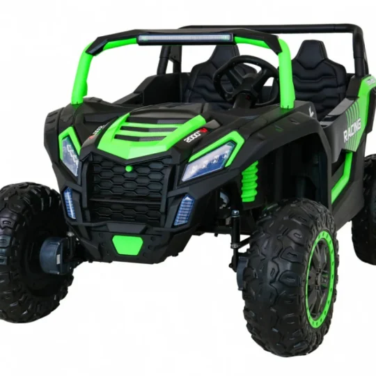 Atv Trkaći Buggy Za 2 Djece Zeleni + 4x4 Pogon + Daljinski Upravljač + Spori Start + Mp3 Led, Zelena 1
