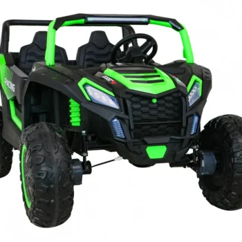 Atv Trkaći Buggy Za 2 Djece Zeleni + 4x4 Pogon + Daljinski Upravljač + Spori Start + Mp3 Led, Zelena 10