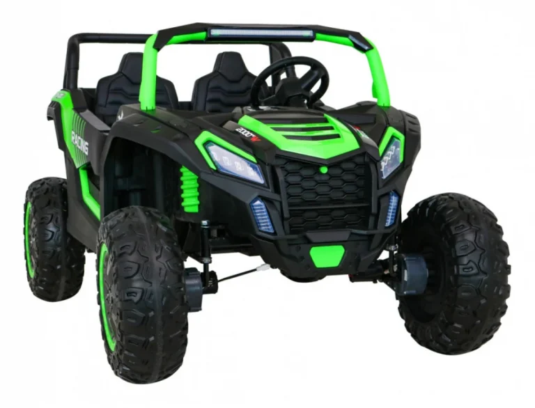 Atv Trkaći Buggy Za 2 Djece Zeleni + 4x4 Pogon + Daljinski Upravljač + Spori Start + Mp3 Led, Zelena 10