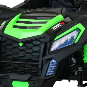 Atv Trkaći Buggy Za 2 Djece Zeleni + 4x4 Pogon + Daljinski Upravljač + Spori Start + Mp3 Led, Zelena 12