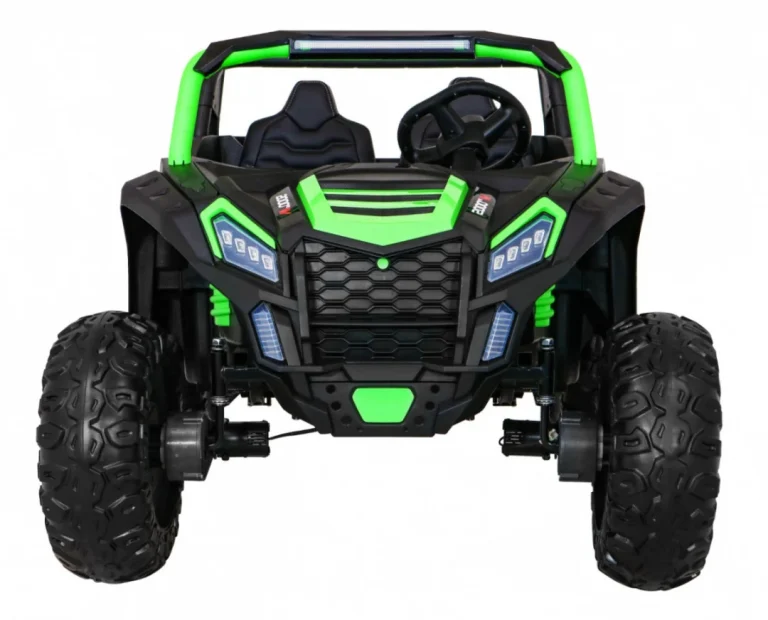 Atv Trkaći Buggy Za 2 Djece Zeleni + 4x4 Pogon + Daljinski Upravljač + Spori Start + Mp3 Led, Zelena 3