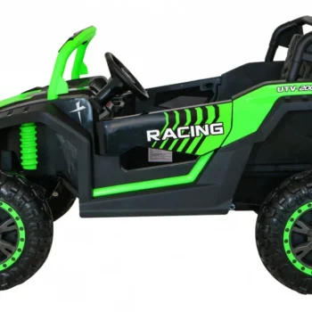 Atv Trkaći Buggy Za 2 Djece Zeleni + 4x4 Pogon + Daljinski Upravljač + Spori Start + Mp3 Led, Zelena 4