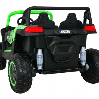 Atv Trkaći Buggy Za 2 Djece Zeleni + 4x4 Pogon + Daljinski Upravljač + Spori Start + Mp3 Led, Zelena 5