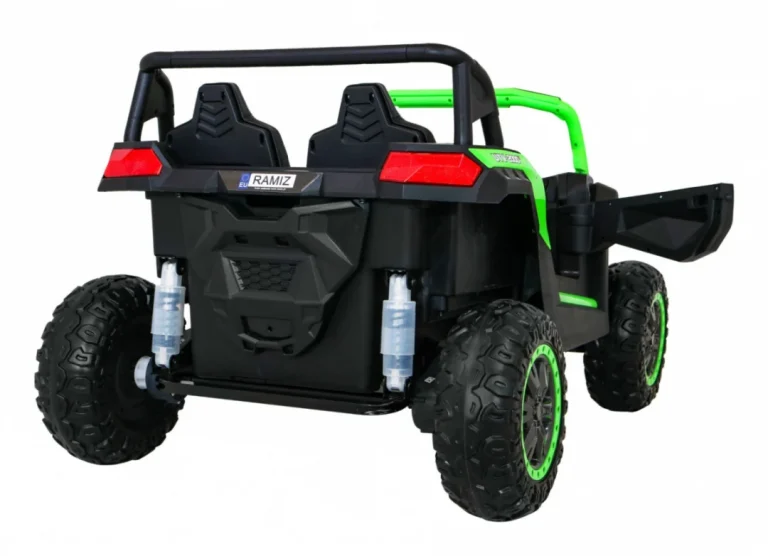 Atv Trkaći Buggy Za 2 Djece Zeleni + 4x4 Pogon + Daljinski Upravljač + Spori Start + Mp3 Led, Zelena 7