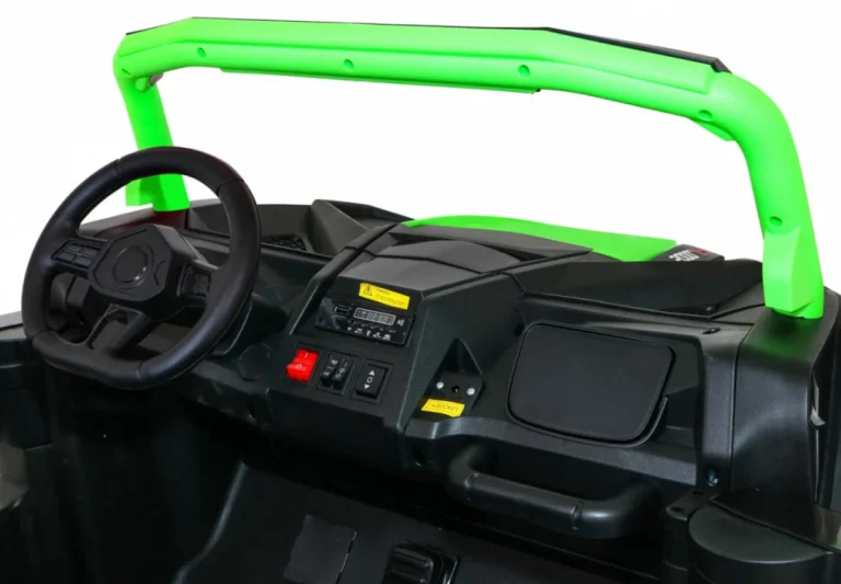 Atv Trkaći Buggy Za 2 Djece Zeleni + 4x4 Pogon + Daljinski Upravljač + Spori Start + Mp3 Led, Zelena 8