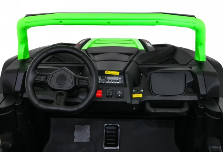 Atv Trkaći Buggy Za 2 Djece Zeleni + 4x4 Pogon + Daljinski Upravljač + Spori Start + Mp3 Led, Zelena 9