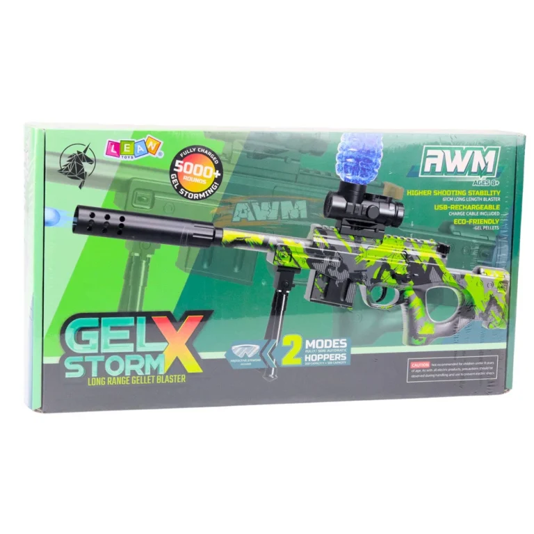 Awm Puška Za Vodene Kuglice Hidrogel Zelene Naočale 61 Cm 3
