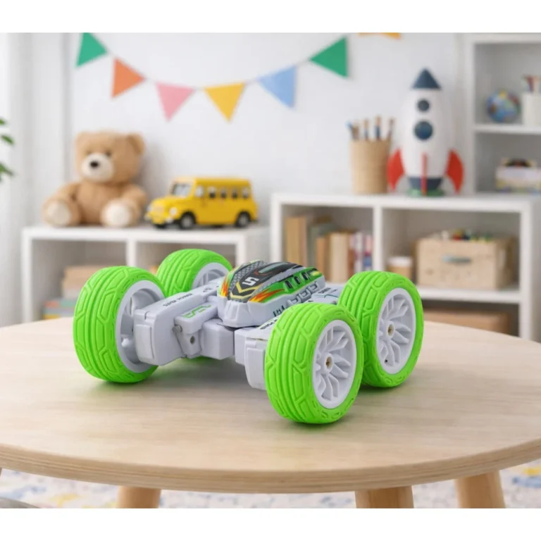 Akrobatski Terenski Automobil Na Daljinsko Upravljanje 360° Zeleni 1:32 4