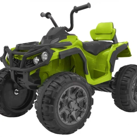 Akumulatorski Atv Quad Za Djecu Zeleni + Eva Kotači + Mp3 Radio + Led + Spori Start, Zelena Quad Na Akumulator 1
