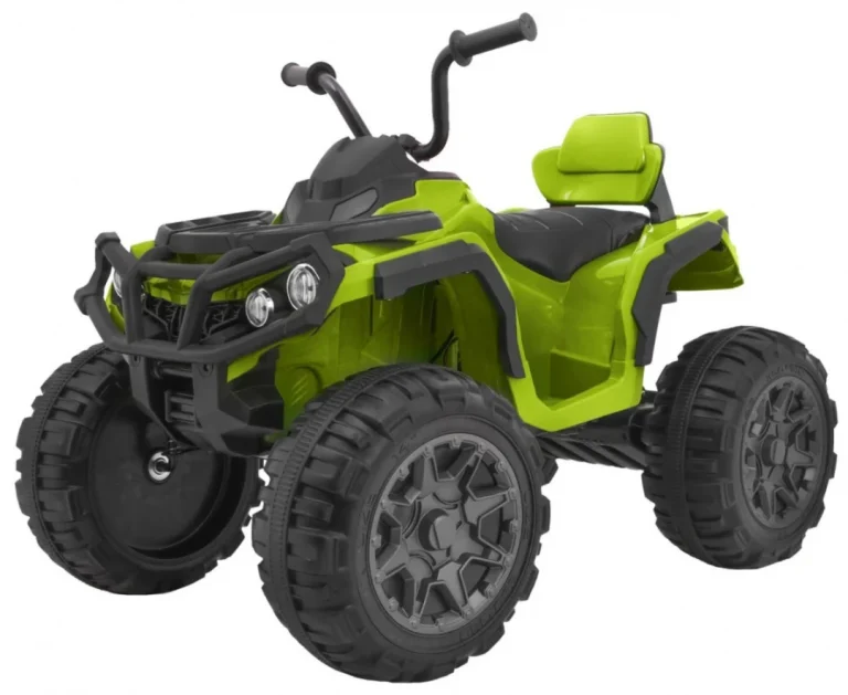 Akumulatorski Atv Quad Za Djecu Zeleni + Eva Kotači + Mp3 Radio + Led + Spori Start, Zelena Quad Na Akumulator 1