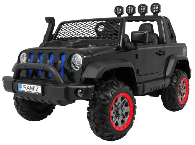 Allroad Terenski Auto 4x4 Za 2 Djece, Crni 1