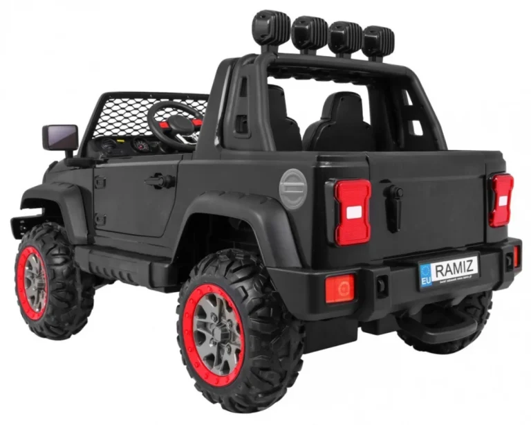 Allroad Terenski Auto 4x4 Za 2 Djece, Crni 4