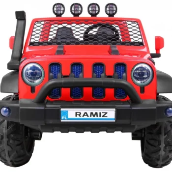 Allroad Terenski Automobil Za 2 Djece Crveni + 4x4 Pogon + Daljinski Upravljač + Spori, Crvena 2