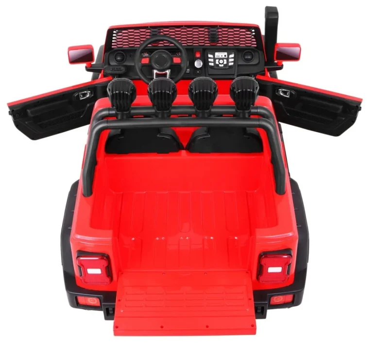Allroad Terenski Automobil Za 2 Djece Crveni + 4x4 Pogon + Daljinski Upravljač + Spori, Crvena 7