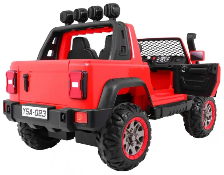 Allroad Terenski Automobil Za 2 Djece Crveni + 4x4 Pogon + Daljinski Upravljač + Spori, Crvena 8