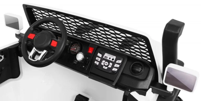 Allroad Terensko Vozilo Za 2 Djece, Bijela Boja + 4x4 Pogon + Daljinski Upravljač 10