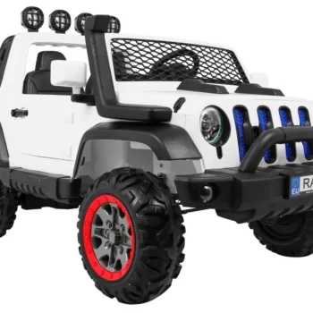 Allroad Terensko Vozilo Za 2 Djece, Bijela Boja + 4x4 Pogon + Daljinski Upravljač 11