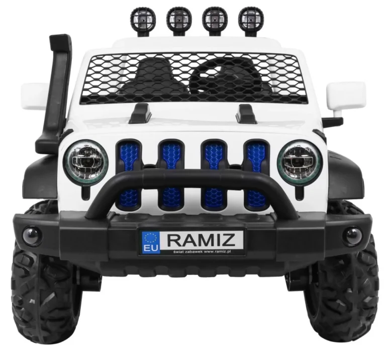 Allroad Terensko Vozilo Za 2 Djece, Bijela Boja + 4x4 Pogon + Daljinski Upravljač 2