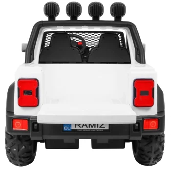 Allroad Terensko Vozilo Za 2 Djece, Bijela Boja + 4x4 Pogon + Daljinski Upravljač 7