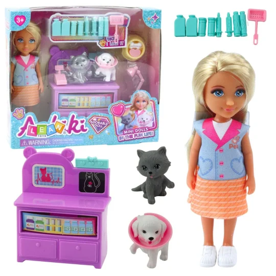 Ankiki Mini Lutka Veterinarka Sa Setom Za Pse I Mačke 1