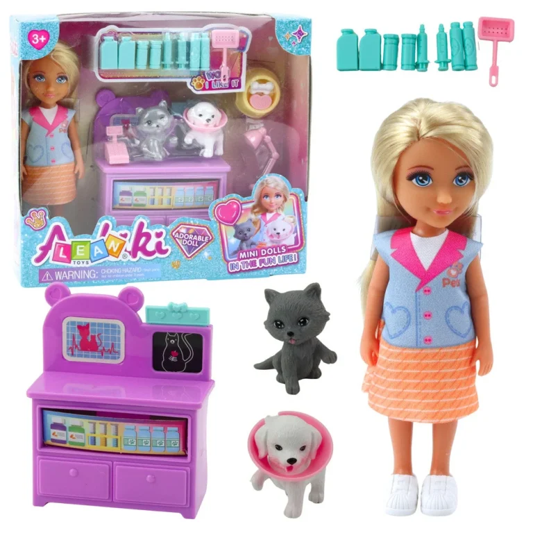 Ankiki Mini Lutka Veterinarka Sa Setom Za Pse I Mačke 1
