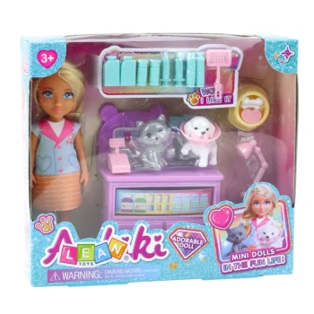Ankiki Mini Lutka Veterinarka Sa Setom Za Pse I Mačke 5