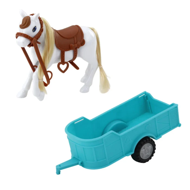 Ankiki Set: Auto S Prikolicom, Lutka I Konj 4