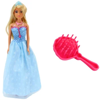 Anlily Sirena Princeza Plava Haljina Lutka Četka 2