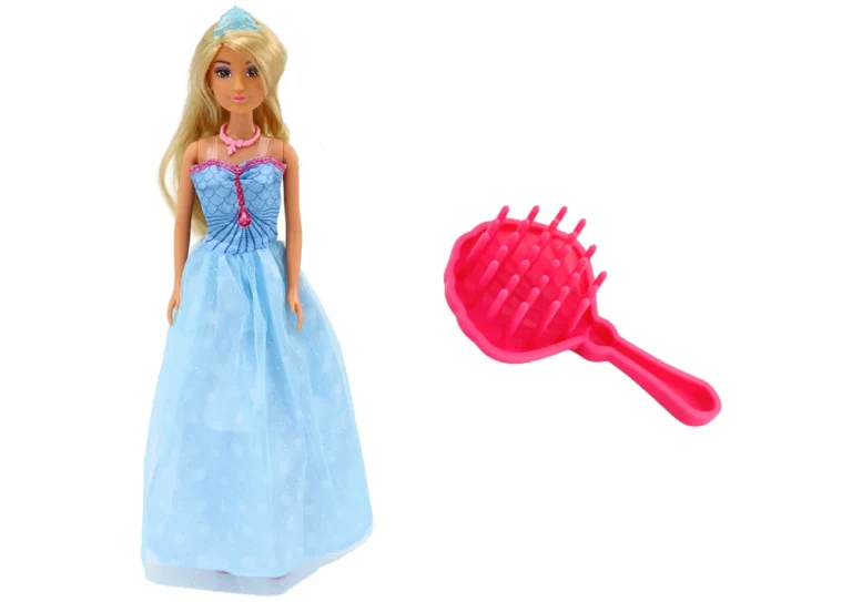 Anlily Sirena Princeza Plava Haljina Lutka Četka 2