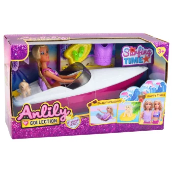 Anlily Lutka S Motornim čamcem, štenetom I Prslukom, 30 Cm 5