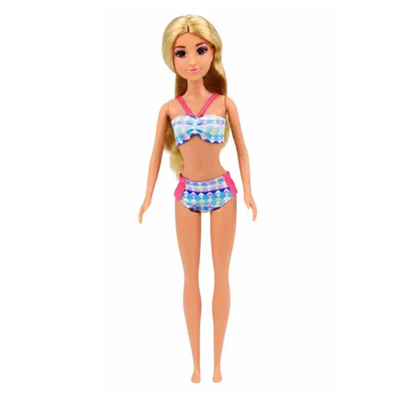 Anlily Lutka U Bazenu S Toboganom I Priborom Za Plažu S Palmom 3