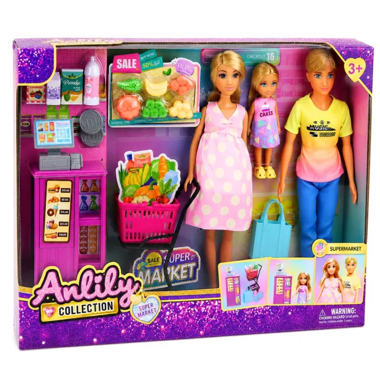 Anlily Obiteljski Set Lutaka Supermarket Trudna Lutka 8