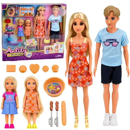 Anlily Obiteljski Set Lutaka Za Piknik 1