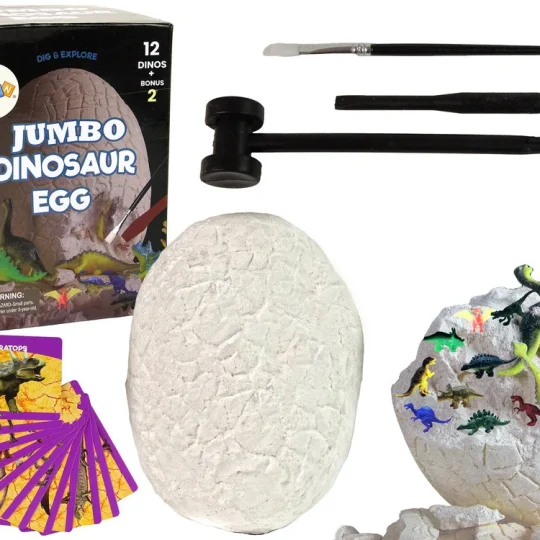 Arheološki Set Za Iskapanje, Divovsko Jaje, 12 Dinosaura 1