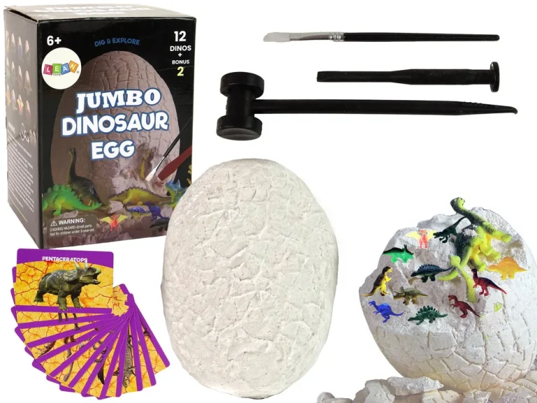 Arheološki Set Za Iskapanje, Divovsko Jaje, 12 Dinosaura 1