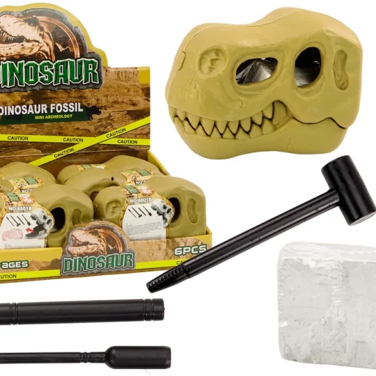 Arheološki Set Za Iskop Fosila Dinosaura, Lubanja, 15,5 × 10,5 × 8 Cm 1