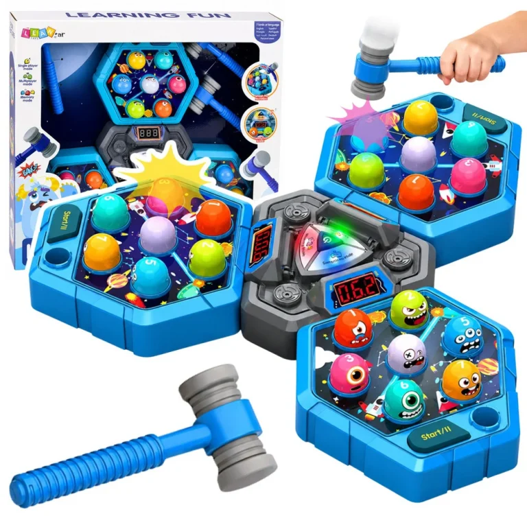 Arkadna Igra Whack A Mole Creatures Za 3 Igrača, 3 Načina Rada, Užareni čekići 1